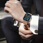 NewWays Apple Watch Series 12 �elik Kay��-Original Gold