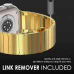 NewWays Apple Watch Series 12 �elik Kay��-Gold