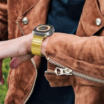 NewWays Apple Watch Series 12 �elik Kay��-Gold
