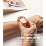 Rin gke Apple Watch Ultra 4 Bumper K�l�f-Neon Orange
