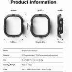 Rin gke Apple Watch Ultra 4 Bumper K�l�f-Black
