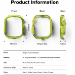 Rin gke Apple Watch Ultra 4 Bumper K�l�f-Neon Green