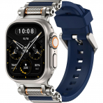 TAURI Apple Watch Ultra 4 Silikon Kay�� -Navy Blue