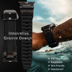 ULTIMAL Apple Watch Ultra 4 Silikon Kay�� -Black Black