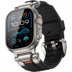 ULTIMAL Apple Watch Ultra 4 Silikon Kay�� -Black Titanium