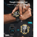 Goton Apple Watch Ultra 4 Silikon Kay��-Gold