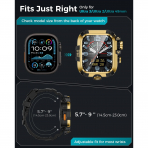 Goton Apple Watch Ultra 4 Silikon Kay��-Gold
