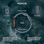 NOMAD Apple Watch Ultra 4 Sportif Kay��-Marine Blue