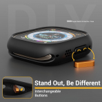 MAGEASY Apple Watch Ultra 4 Bumper K�l�f-Midnight Black