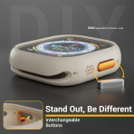 MAGEASY Apple Watch Ultra 4 Bumper K�l�f-Starlight 
