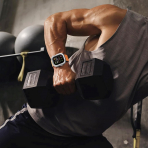 Amizee Apple Watch Ultra 4 Bumper K�l�f-Silver