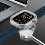Amizee Apple Watch Ultra 4 Bumper K�l�f-Silver