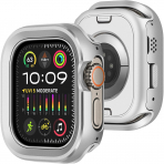 Amizee Apple Watch Ultra 4 Bumper K�l�f-Silver