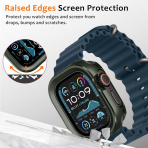 Amizee Apple Watch Ultra 4 Bumper K�l�f-Army Green