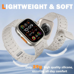 Bandletic Apple Watch 12 Silikon Kay��-Starlight