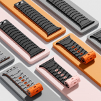 Bandletic Apple Watch 12 Silikon Kay��-Spacegray Orange