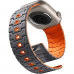 Bandletic Apple Watch 12 Silikon Kay��-Spacegray Orange