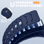 Bandletic Apple Watch 12 Silikon Kay��-Navyblue