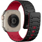 Bandletic Apple Watch 12 Silikon Kay��-Black Red