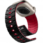 Bandletic Apple Watch 12 Silikon Kay��-Black Red
