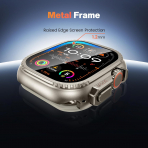 Goton Apple Watch Ultra 4 Bumper K�l�f -Natural Titanium 