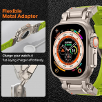 KADES Apple Watch Ultra 4 Sportif Kay�� -Yellow Green Titanium 