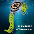 KADES Apple Watch Ultra 4 Sportif Kay�� -Yellow Green Black