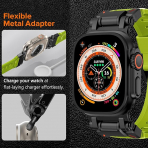 KADES Apple Watch Ultra 4 Sportif Kay�� -Yellow Green Black