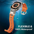 KADES Apple Watch Ultra 4 Sportif Kay�� -Orange Titanium 