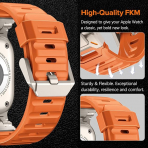 KADES Apple Watch Ultra 4 Sportif Kay�� -Orange Titanium 