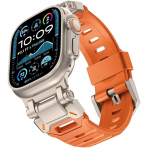 KADES Apple Watch Ultra 4 Sportif Kay�� -Orange Titanium 