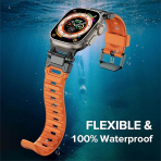 KADES Apple Watch Ultra 4 Sportif Kay�� -Orange Black 