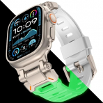 KADES Apple Watch Ultra 4 Sportif Kay�� -Glow White Titanium