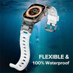 KADES Apple Watch Ultra 4 Sportif Kay�� -Glow White Black 