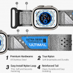 ULTIMAL Apple Watch Ultra 4 Naylon Kay�� -Grey