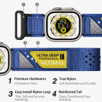 ULTIMAL Apple Watch Ultra 4 Naylon Kay�� -Blue