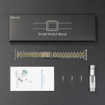 baozai Apple Watch Ultra 4 �elik Kay�� -Silver Gold