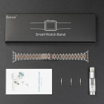 baozai Apple Watch Ultra 4 �elik Kay�� -Silver Rose Gold