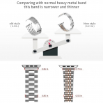 baozai Apple Watch Ultra 4 �elik Kay�� -Silver Rose Gold