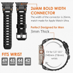 NewWays Apple Watch Ultra 4 �elik Kay��-Black