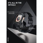 SUPCASE Apple Watch Ultra 4 K�l�f ve Kordon Seti-Black