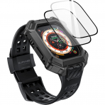 SUPCASE Apple Watch Ultra 4 K�l�f ve Kordon Seti-Black