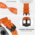 WINGLE Apple Watch Ultra 4 Silikon Kay��-Orange