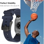 WINGLE Apple Watch Ultra 4 Silikon Kay��-Blue