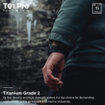 KORDIZ T01 Pro Max Apple Watch Series 12 Titanyum Kay��-Black