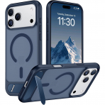 Temdan Manyetik iPhone 18 Pro Max Standl� K�l�f-Blue
