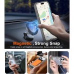 Temdan Manyetik iPhone 18 Pro Max Standl� K�l�f-Gray
