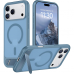 Temdan Manyetik iPhone 18 Pro Max Standl� K�l�f-Light Blue