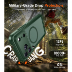 Temdan iPhone 18 Pro Su Ge�irmez Manyetik K�l�f-Green