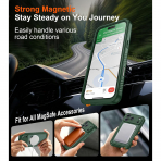 Temdan iPhone 18 Pro Su Ge�irmez Manyetik K�l�f-Green